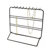 20x21cm Jewellery holder - Metal jewellery display - Black x1