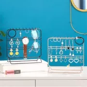 20x21cm Jewellery holder - Metal jewellery display - Black x1