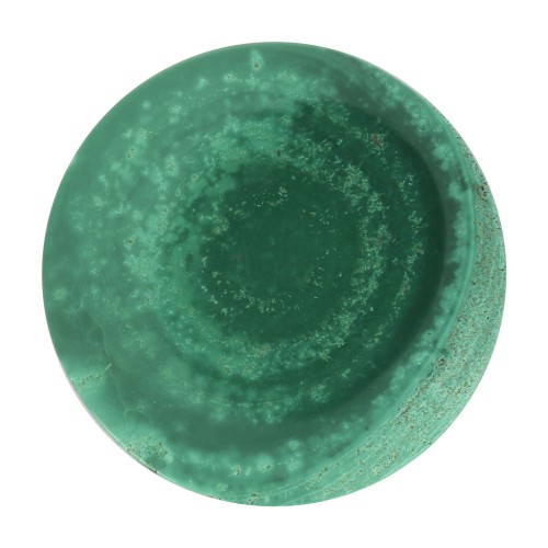 20mm round flat Cabochon - Malachite x1