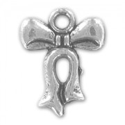 Knot charm 15mm Old silver tone x1|raw }}
