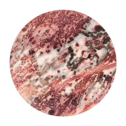 20mm round flat Cabochon - Leopard Jasper x1