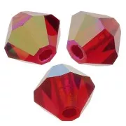 4mm Preciosa Crystal Bicones - MC Bead Rondell - Light Siam ABx30