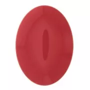 18x13mm Oval resin cabochon - Light Red x1
