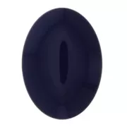 18x13mm Oval resin cabochon - Navy Blue x1