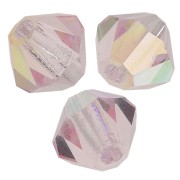 4mm Preciosa Crystal Bicones - MC Bead Rondell - Light Rose ABx30|raw }}