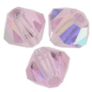 4mm Preciosa Crystal Bicones - MC Bead Rondell - Pink Sapphire ABx30
