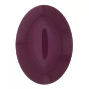 18x13mm Oval resin cabochon - Eggplant x1