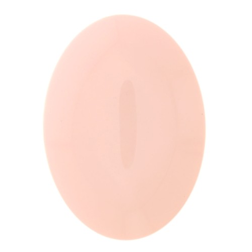 25x18mm Oval opaque resin cabochon - Pastel Pink x1