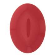 25x18mm Oval opaque resin cabochon - Light Red x1