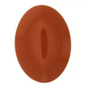 25x18mm Oval opaque resin cabochon - Terracotta x1