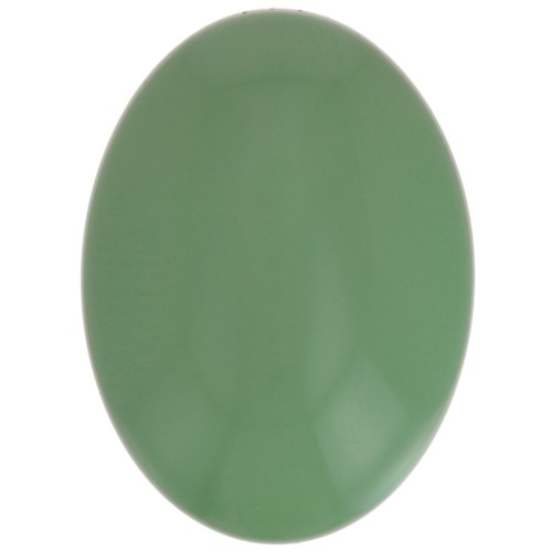 25x18mm Oval opaque resin cabochon - Green x1