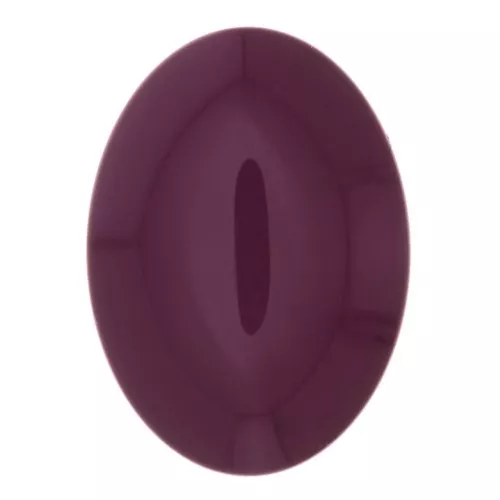 25x18mm Oval opaque resin cabochon - Aubergine x1