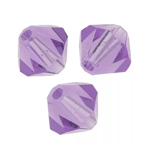 4mm Preciosa Crystal Bicones - MC Bead Rondell - Violet x30