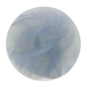 14 mm round resin cabochon - Blue-grey marbled x1