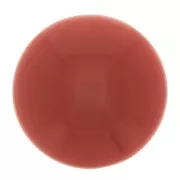 14 mm round cabochon in opaque resin - Terracotta x1
