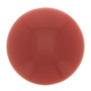 14mm Round opaque resin cabochon - Terracotta x1