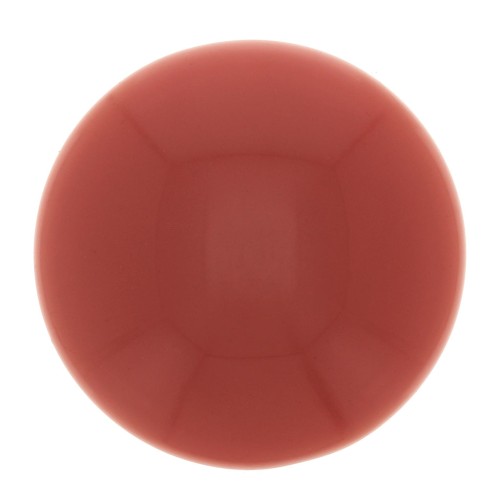 14 mm round cabochon in opaque resin - Terracotta x1