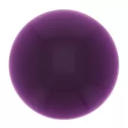 14 mm round cabochon in opaque resin - Plum x1