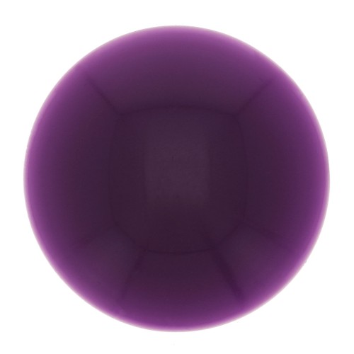 14mm Round opaque resin cabochon - Plum x1