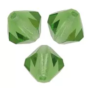4mm Preciosa Crystal Bicones - MC Bead Rondell - Peridot x30