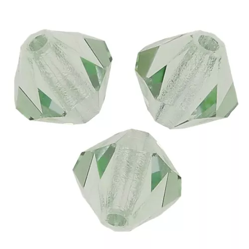 4mm Preciosa Crystal Bicones - MC Bead Rondell - Chrysolite x30