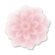 Resin cabochon flower 15mm Rosaline Frosted x1|raw }}