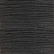 Cotton waxed cord 1mm Black x4m