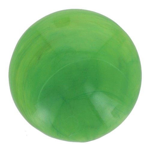 18mm Round opaque resin cabochon - Green marbled x1