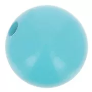 Polaris round bead Opaque 10mm Turquoise x1