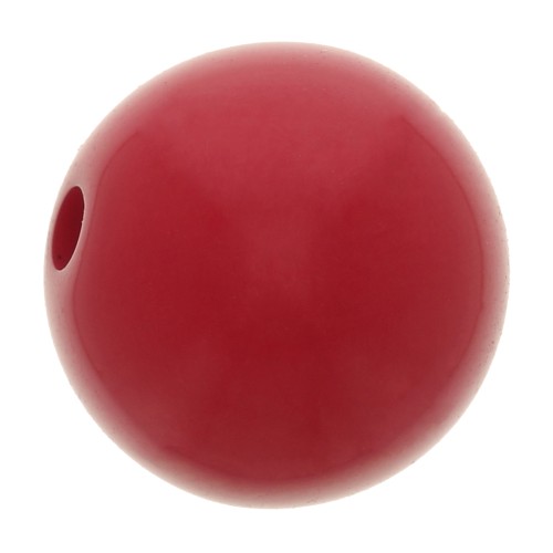 Polaris round bead Opaque 10mm dark Red x1