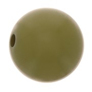 Polaris round bead Opaque 10mm Khaki x1