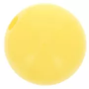 Polaris round bead Opaque 10mm Yellow x1