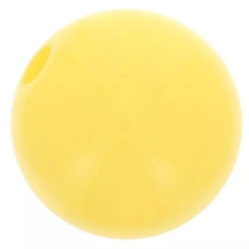 Polaris round bead Opaque 10mm Yellow x1