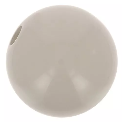 Polaris round bead Opaque 10mm Grey x1