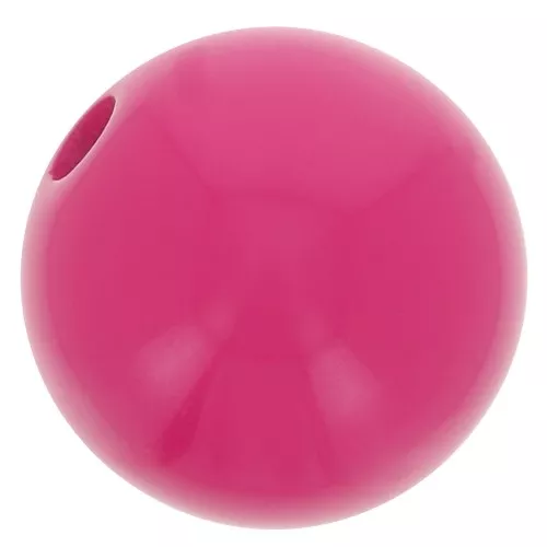 Polaris round bead Opaque 10mm Fuchsia x1
