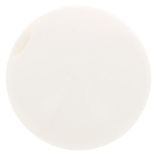 Polaris round bead Opaque 10mm White x1