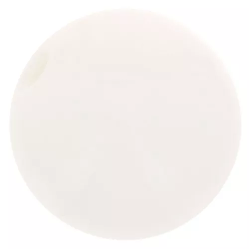 Polaris round bead Opaque 10mm White x1
