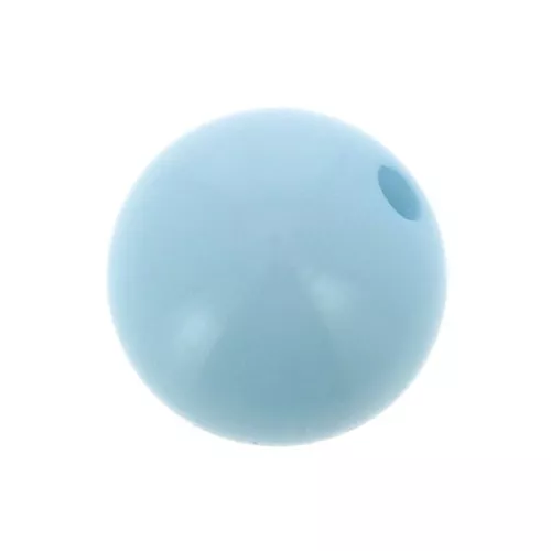 Polaris round bead Opaque 10mm Aquamarine x1