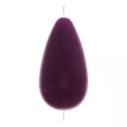 26x14mm Opaque resin pear-shaped bead - Plum x1