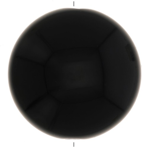 25mm Round opaque resin puck - Black x1