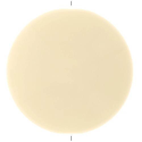 25mm Round opaque resin puck - Unbleached x1