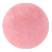 25mm Round opaque resin puck - Marbled Pink x1