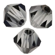 4mm Preciosa Crystal Bicones - MC Bead Rondell - Crystal Valentinite x30|raw }}