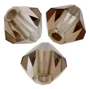 4mm Preciosa Crystal Bicones - MC Bead Rondell - Crystal Celsian x30