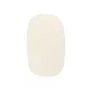 14x8mm Round opaque resin bead - Unbleached x1