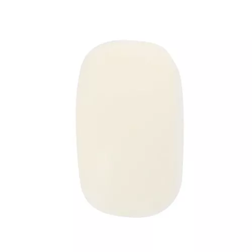 14x8mm Round opaque resin bead - Unbleached x1