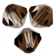 4mm Preciosa Crystal Bicones - MC Bead Rondell - Crystal Venus x30