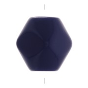 10x9mm Rhombus shaped opaque resin bead - Dark Blue x1|raw }}