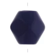 10x9mm Rhombus shaped opaque resin bead - Dark Blue x1