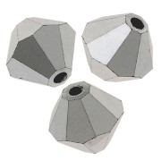 4mm Preciosa Crystal Bicones - MC Bead Rondell - Crystal Labrador Full x30